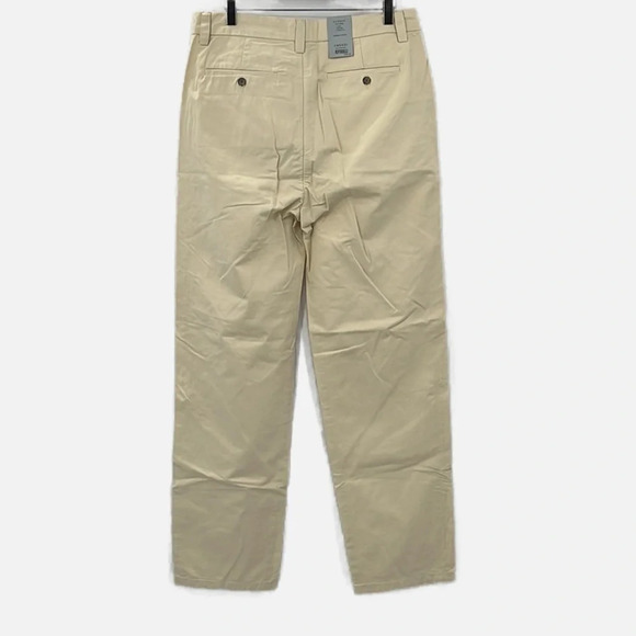 Amendi Gunnar in Light Beige Organic Cotton Pleat Front Button Fly Pants - Sz 32 - Picture 3 of 11